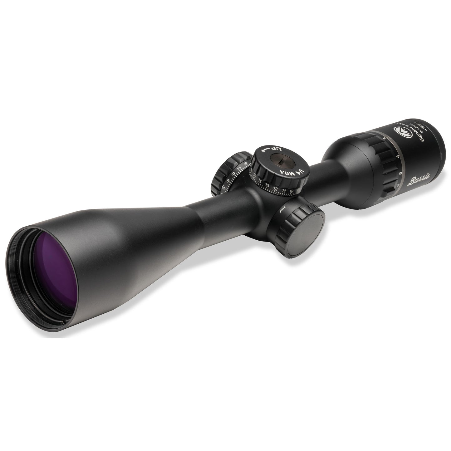 Burris, Burris Signature HD, Rifle Scope, 3-15x44, Illuminated, Ballistic E3 RFP Reticle, 1" Diameter, Matte Finish, Black, Includes 1X CR2032 Battery