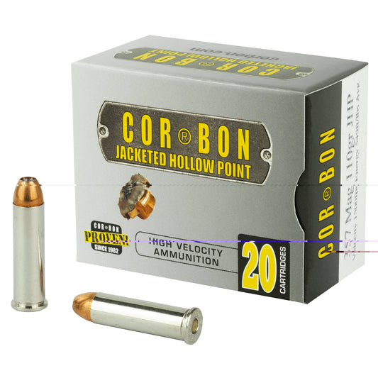 CorBon, Self Defense, .357 Magnum, 110 Grain, Jacketed Hollow Point, 20 Round Box