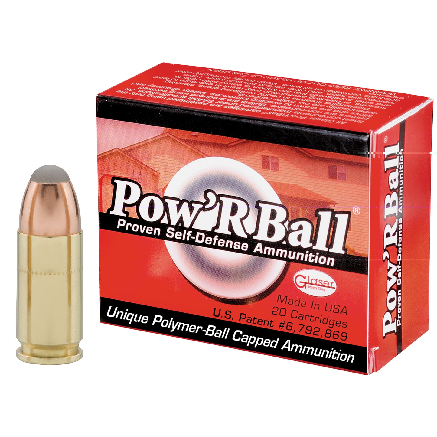 CorBon, Pow'rBall, 9MM, Luger +P, 100 Grain, Polymer-Tipped, 20 Round Box