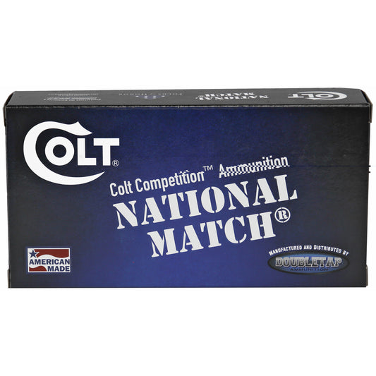 DoubleTap Ammunition, Colt National Match, 10MM, 180 Grain, Full Metal Jacket, 50 Round Box