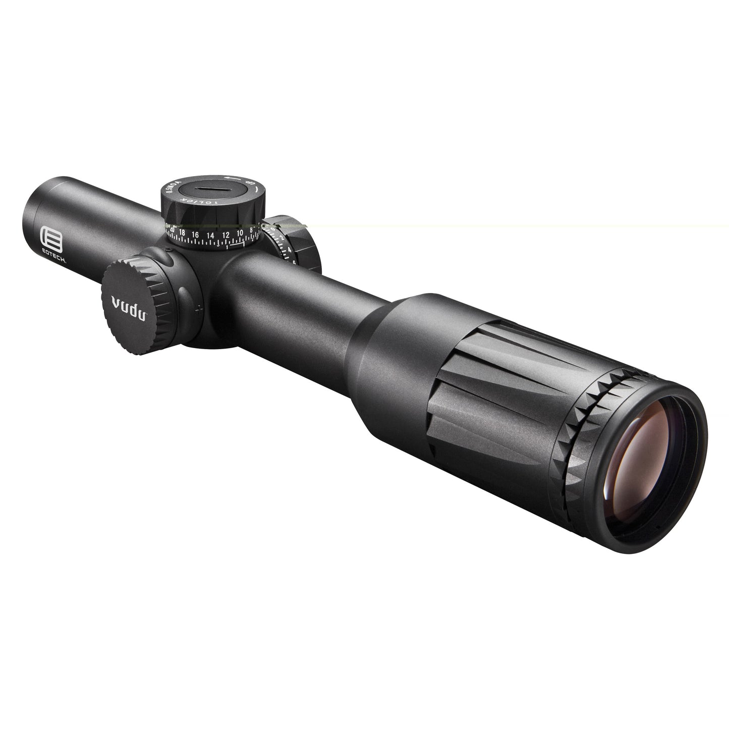 EOTech, Vudu Rifle Scope, 1-6X24mm First Focal Plane, SR-2 (7.62 BDC) Green Illuminated MOA Reticle, Black