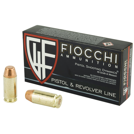 Fiocchi, 40S&W, 180 Grain, Full Metal Jacket, 50 Round Box