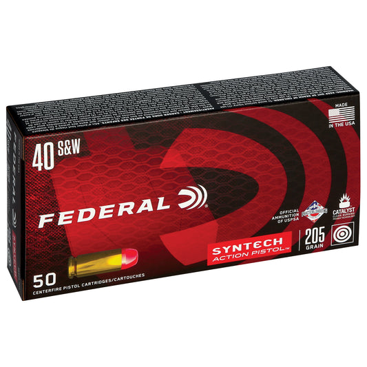 Federal, American Eagle, Syntech, .40 S&W, 210 Grain, Total Synthetic Jacket, 50 Round Box