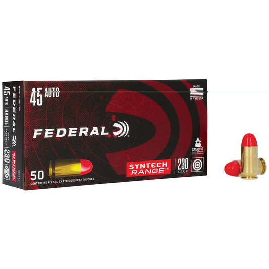 Federal, Syntech, 45 ACP, 230 Grain, Total Synthetic Jacket, 50 Round Box