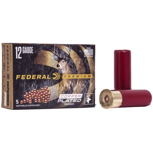 Federal, Premium, Vital Shok, 12 Gauge 3", 4 Buck, 2oz, Buckshot, 41 Pellets, 5 Round Box