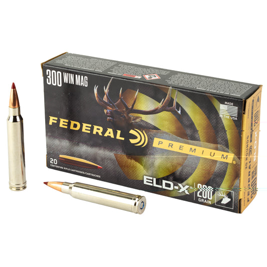 Federal, Federal Premium, Extremely Low Drag eXpanding, 300 Winchester Magnum, 200 Grain, Polymer Tip, 20 Rounds