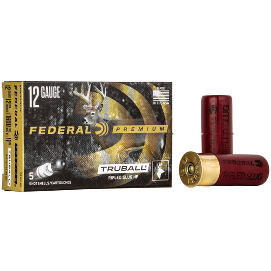 Federal, Premium, Vital Shok, 12 Gauge, 2.75", 1oz, TruBall, 5 Round Box