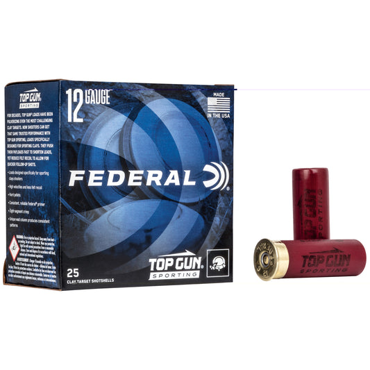 Federal, Top Gun Sporting, 12 Gauge 2.75", #7.5, 1 oz, 25 Round Box, 1,330 FPS