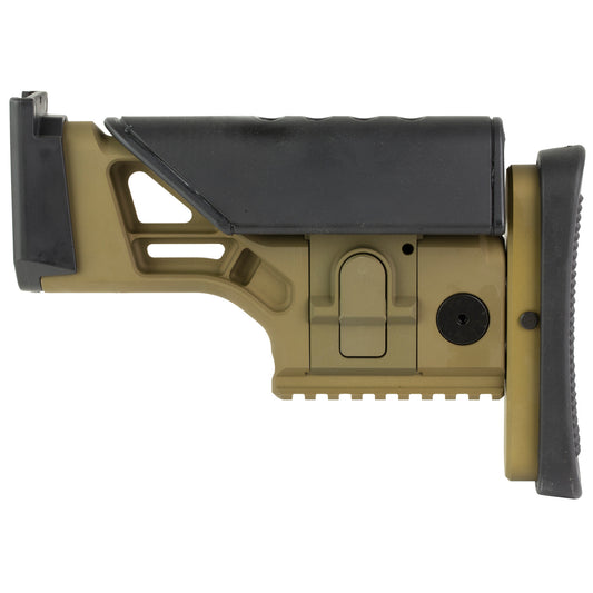 FN America, SSR Rear Stock, Adjustable Length of Pull and Cheek Height, Fits FN SCAR 16S/17S, Flat Dark Earth