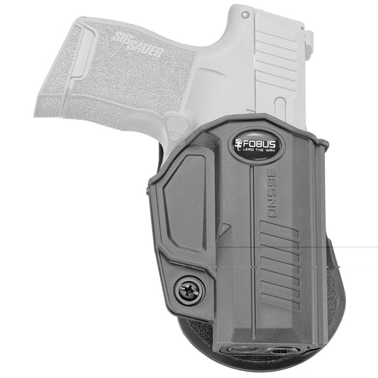 Fobus, Evolution, E2 Paddle Holster, Fits Sig Sauer P365, Right Hand, Kydex, Black Finish