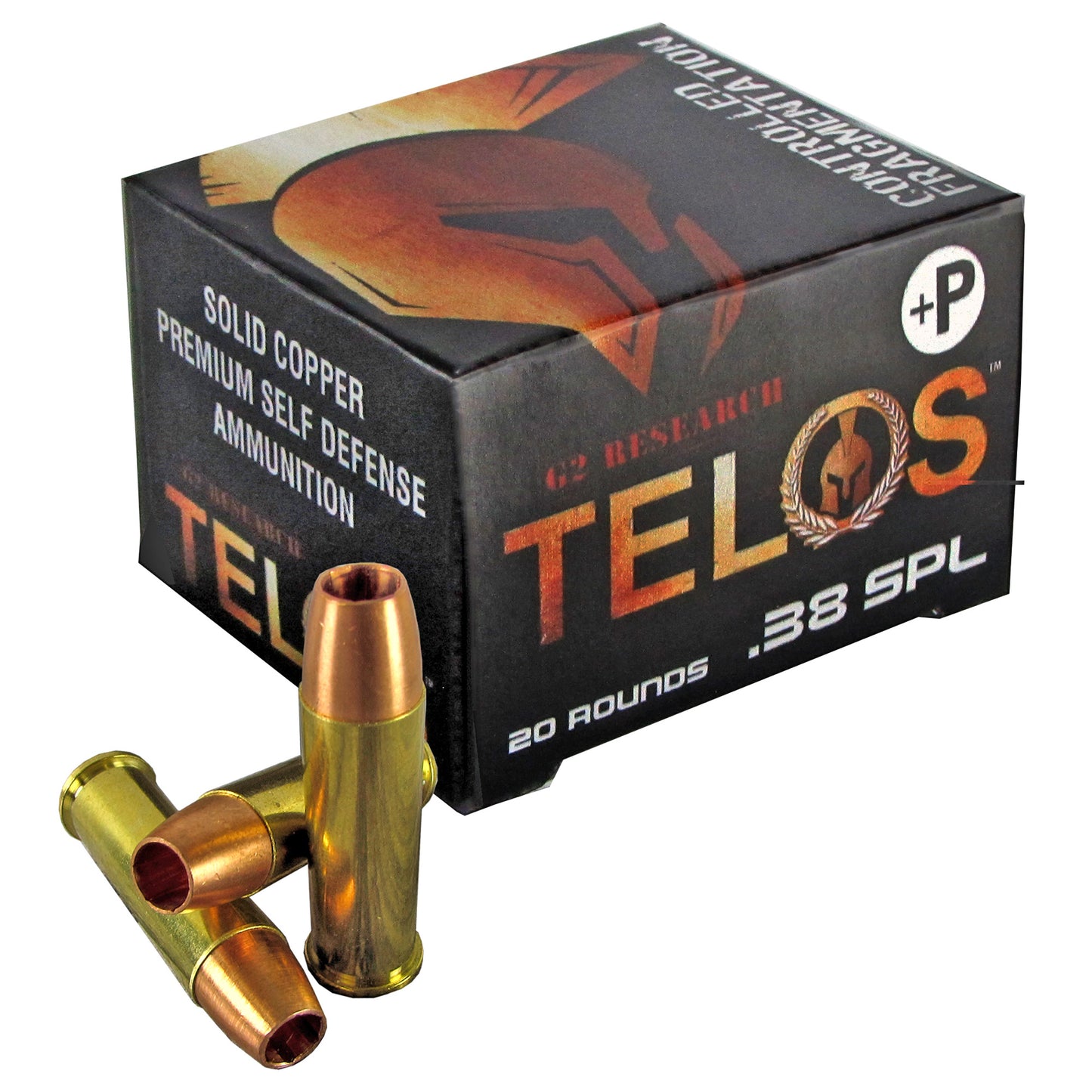 G2 Research, Telos, 38 Special +P, 105 Grain, Lead Free Copper, 20 Round Box