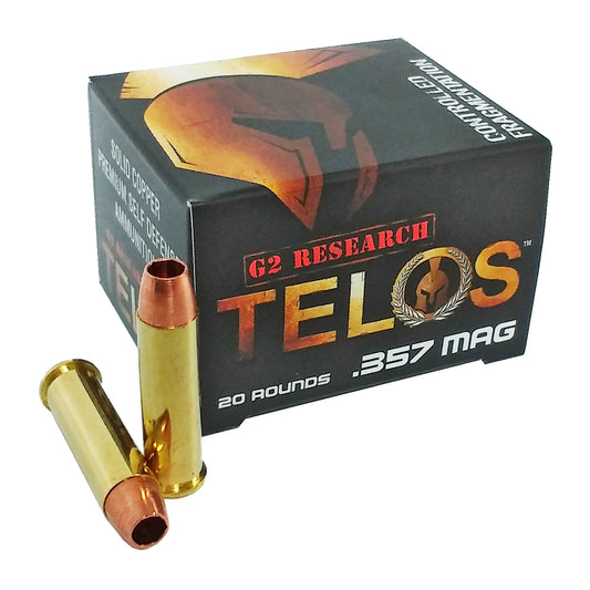G2 Research, Telos, 357 Magnum, 105 Grain, Lead Free Copper, 20 Round Box