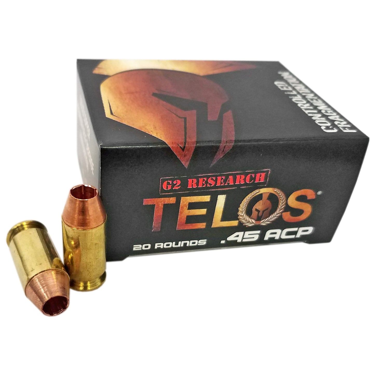 G2 Research, Telos, 45ACP, 160 Grain, Lead Free Copper, 20 Round Box