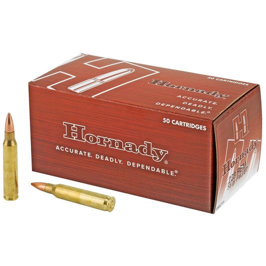 Hornady, Custom, .223 Remington, 55 Grain, Full Metal Jacket, 50 Round Box