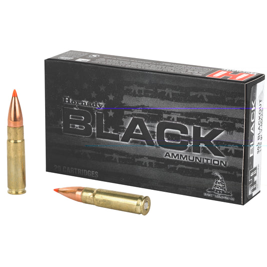 Hornady, BLACK, .300 AAC Blackout, 110 Grain, V-Max, 20 Round Box