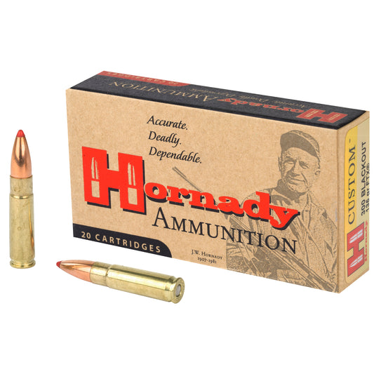 Hornady, Custom, .300 Blackout, 135 Grain, Flex Tip, 20 Round Box