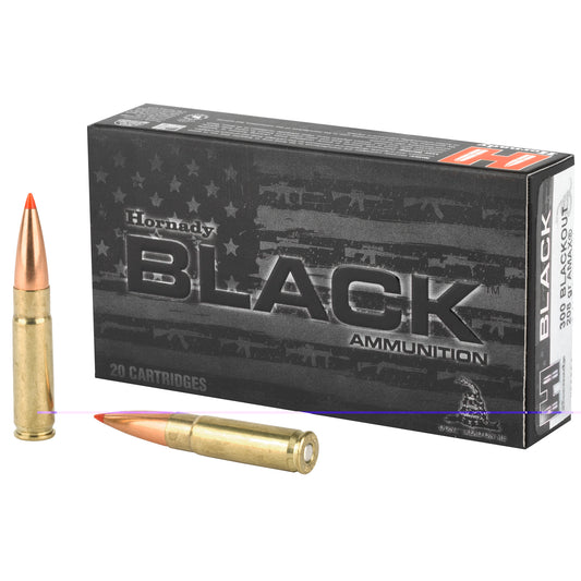 Hornady, BLACK, .300 AAC Blackout, 208 Grain, A-MAX, 20 Round Box