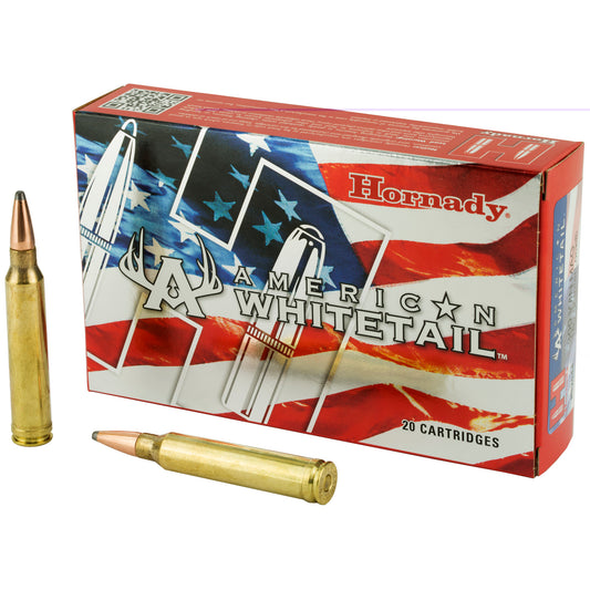 Hornady, American Whitetail, 300 Win, 180 Grain, Soft Point, InterLock, 20 Round Box