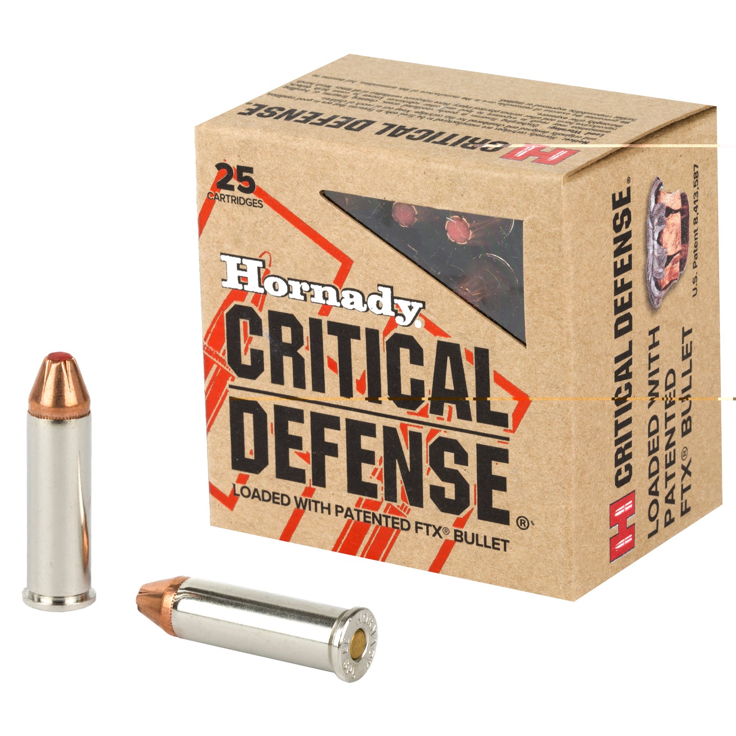 Hornady, Critical Defense, 38 Special, 110 Grain, Flex Tip , 25 Round Box