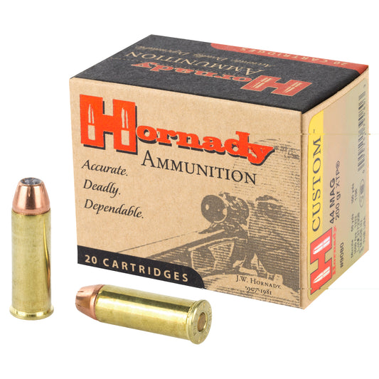 Hornady, Custom, 44 Mag, 200 Grain, XTP, 20 Round Box