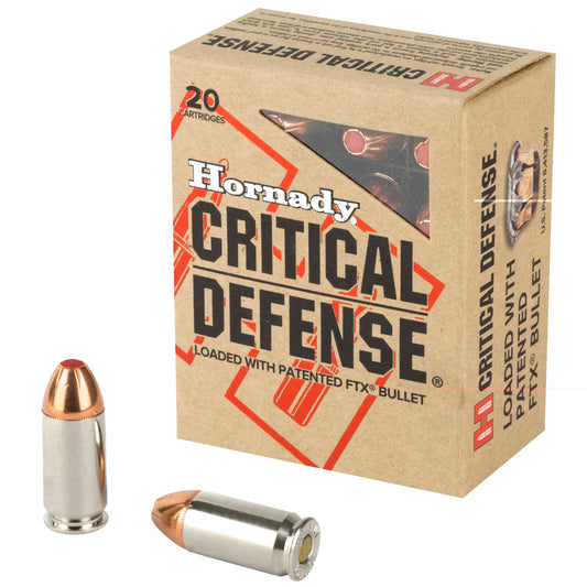 Hornady, Critical Defense, 45ACP, 185 Grain, Flex Tip, 20 Round Box