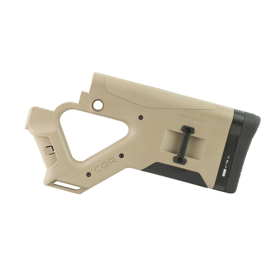 Hera USA, CQR Stock, Fits Mil-Spec AR-15 Rifles and DPMS 308 GII, Tan