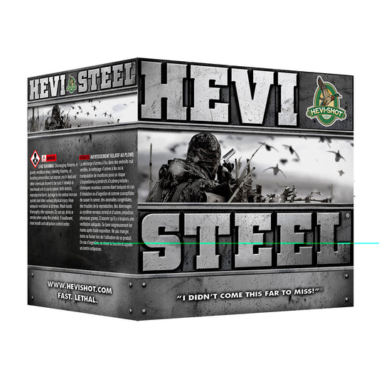 HEVI-Shot, HEVI-Steel, 12 Gauge 3", Max Dram, 1 1/4 oz, #2 Shot Size, 25Rd Box