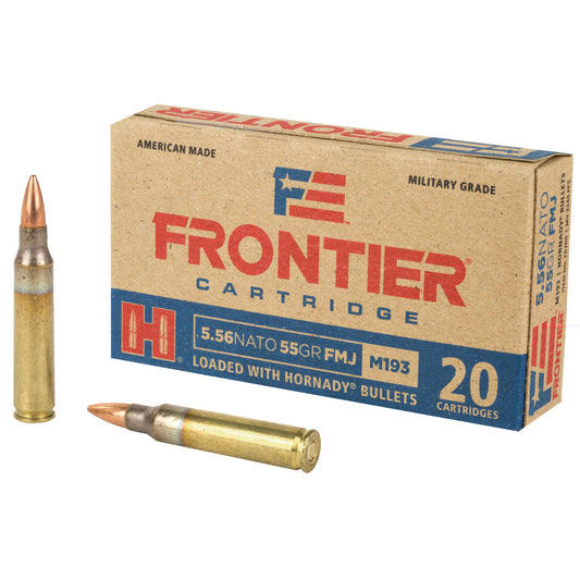 Frontier Cartridge, Lake City, 556 NATO, 55 Grain, FM193, FMJ, 20 Round Box