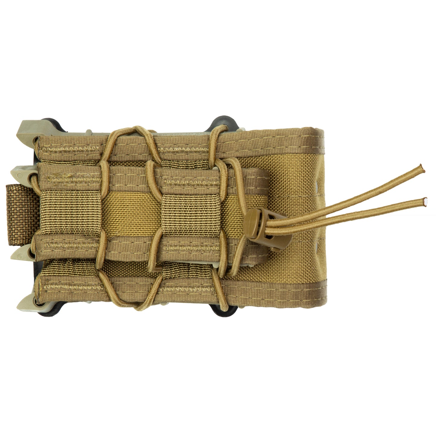 High Speed Gear, X2RP TACO, Dual Rifle Magazine Pouch, Molle, Fits Most Rifle Magazines, Single Pistol Magazine Pouch, Fits Most Pistols Magazines, Hybrid Kydex and Nylon, Coyote Brown