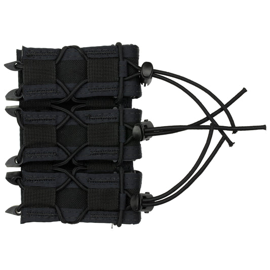 High Speed Gear, Pistol TACO, Triple Magazine Pouch, MOLLE, Fits Most Pistol Magazines, Hybrid Kydex and Nylon, Black