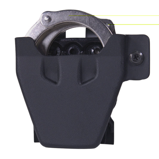 High Speed Gear, Uniform Line, Handcuff Holster, For S&W Chained Handcuff, PLM Belt Mounted, Black, Kydex