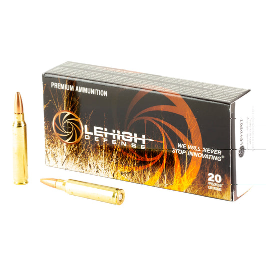 Lehigh Defense, Controlled Chaos, .223 Remington, 62 Grain, Fracturing Tip BTHP, 20 Round Box