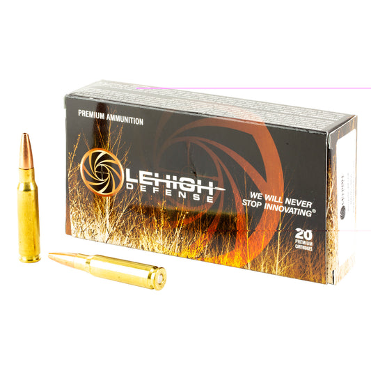 Lehigh Defense, Controlled Chaos, .308 Winchester, 152 Grain, Fracturing Tip BTHP, 20 Round Box