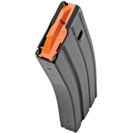 DURAMAG, Magazine, 223 Remington/556NATO, 30 Rounds, Fits AR Rifles, Orange Anti-Tilt AGF Follower, Aluminum, Black