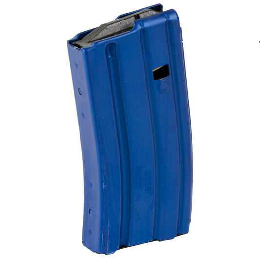 DURAMAG, Magazine, 223 Remington/556NATO/300 Blackout, 20 Rounds, Fits AR-15, Black AGF Follower, Aluminum, Blue