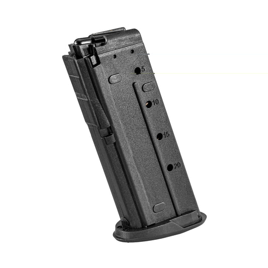 FN America, Magazine, 5.7x28mm, 20 Rounds, Fits FiveseveN MRD, Polymer, Black