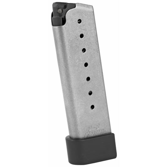 Kahr Arms, Magazine, 9MM, 8 Rounds, Fits K9, with Grip Extension, Stainless