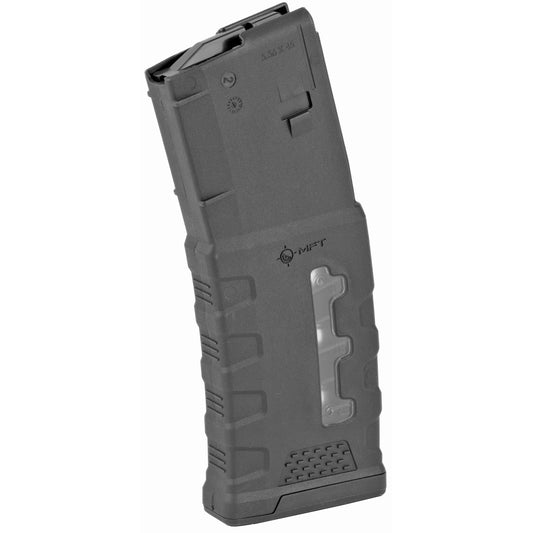 Mission First Tactical, MFT Window EXD Polymer Magazine, 223 Remington/556NATO, .300 AAC Magazine, 30 Rounds, Fits AR Rifles, Polymer, Black