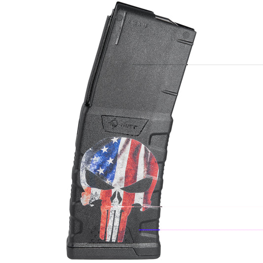 Mission First Tactical, Magazine, 223 Remington, 556NATO, Fits AR-15, 30 Rounds, American Punisher