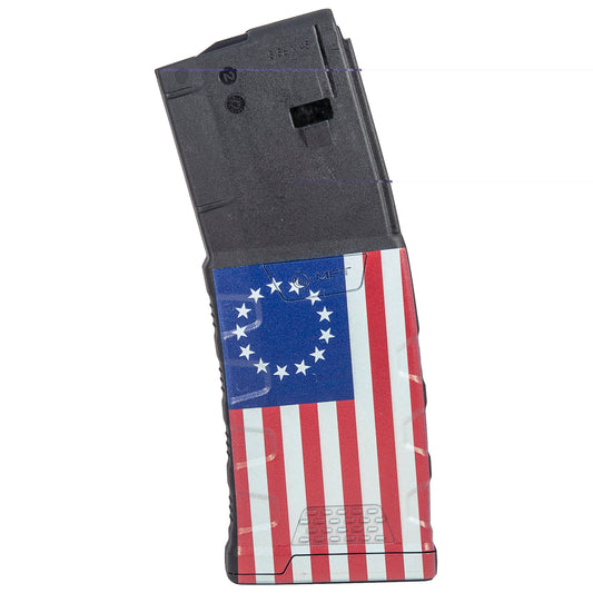 Mission First Tactical, Magazine, 223 Remington, 556NATO, Fits AR-15, 30 Rounds, Betsy Ross Flag