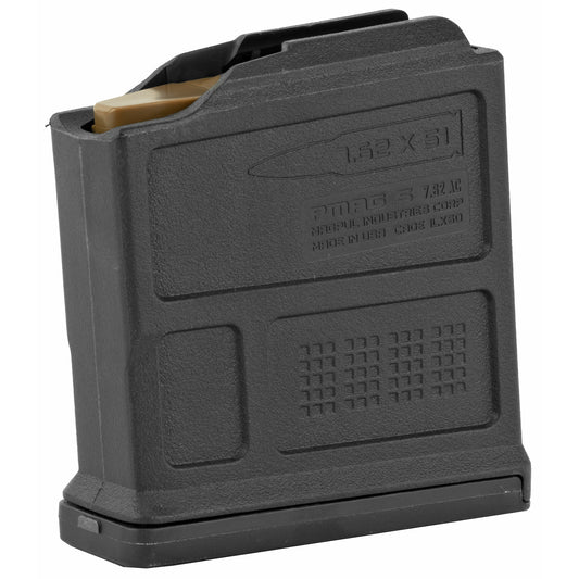 Magpul Industries, Magazine, PMAG 5 7.62 AC, 308 Win/762NATO, 5 Round, Fits AICS Short Action, Black