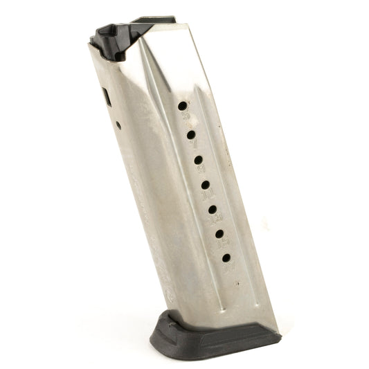 Ruger, Magazine, 9MM, 17 Rounds, Fits Ruger American, Stainless Steel, Silver, Will Fit PC9 w/ a Ruger American Pistol Well Insert Installed (Not Included)