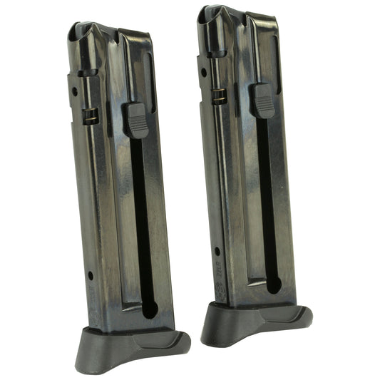 Ruger, Magazine, 22LR, 10 Rounds, Fits Ruger SR22, with Finger Rest, 2 Pack, Steel, Blued Finish