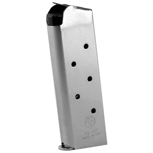 Ruger, Magazine, 45 ACP, 7 Rounds, Fits Ruger SR1911 Officer, Stainless