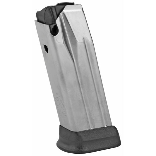 Springfield, Magazine, 9MM, 14 Rounds, Fits Springfield XDME Compact, with Black Sleeve Extension, Stainless, Silver