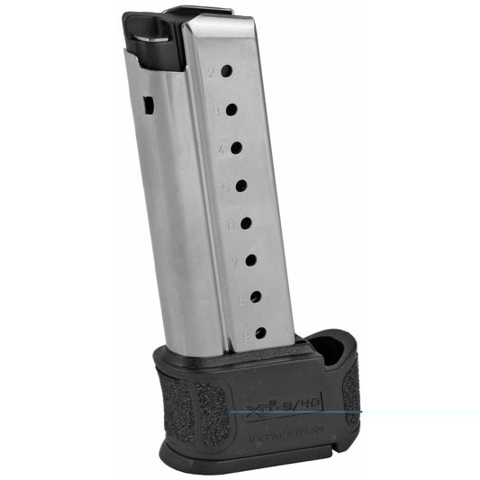 Springfield, Magazine, 9MM, 9 Rounds, Fits Springfield XDS Mod 2, With Sleeve for Backstraps 1 & 2, Stainless