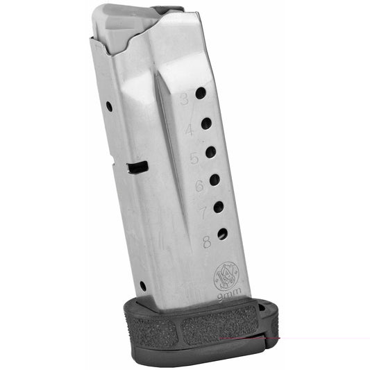 Smith & Wesson, Magazine, 9MM, 8 Rounds, Fits Shield M2.0, with Finger Rest, Stainless