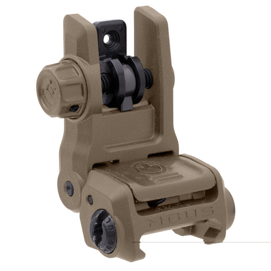 Magpul Industries, MBUS 3 Back-Up Rear Sight, Rapid-Select Rear Aperture System, Ambidextrous Push-Button Deployment, Fits Picatinny Rails, Flat Dark Earth