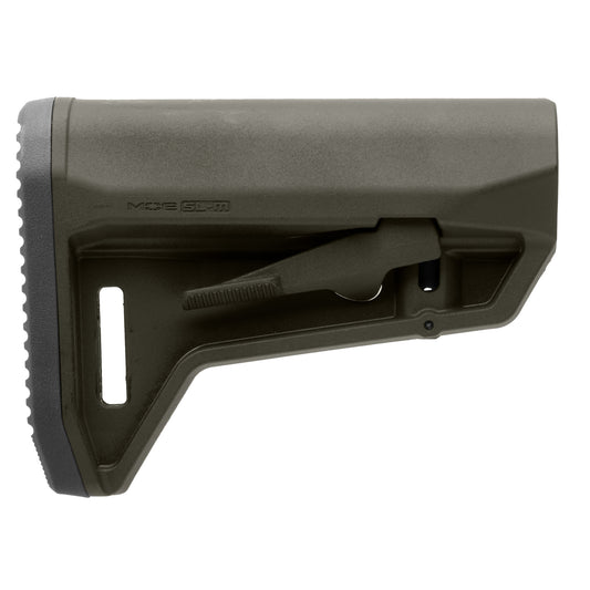 Magpul Industries, MOE SL-M Carbine Stock, Fits Mil-Spec Buffer Tubes, Matte Finish, Olive Drab Green