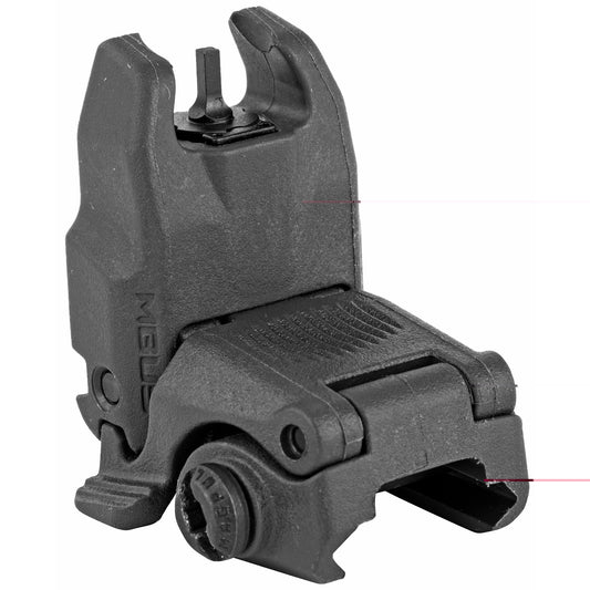 Magpul Industries, MBUS Back-Up Front Sight Gen 2, Fits Picatinny Rails, Flip Up, Black